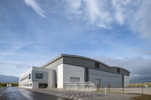 Outside of industrial building